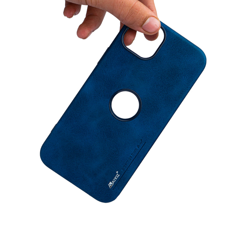 AYKIZ Designed Premium Vegan Leather Matt Finish Material Back Cover for IPhone 12 Pro Max(6.7 Inch)