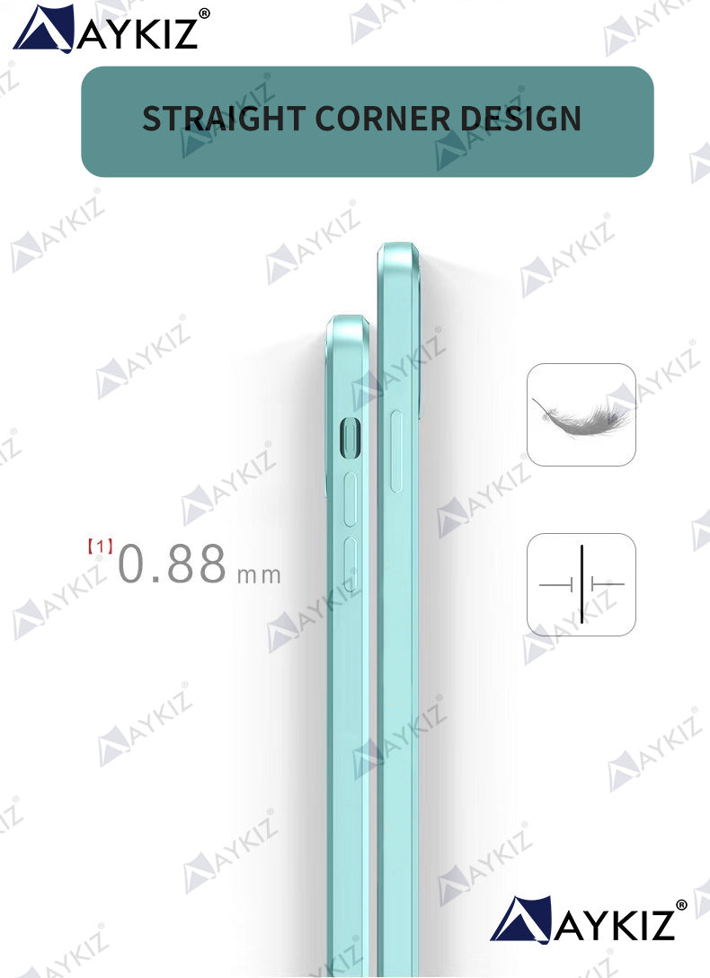 Aykiz Soft Matte Silicone Back Cover Inside Cloth with Camera Protection for IPhone 16 Pro