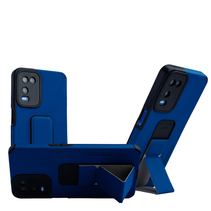 AYKIZ Designed For Oppo A54 4G Magnetic Stand & Holder, Vertical & Horizontal Hand Strap Multi Kickstand,Finger Strap Back Cover