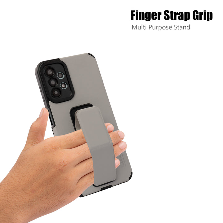 AYKIZ Designed For Samsung Galaxy A13 4G/5G Magnetic Stand & Holder, Vertical & Horizontal Hand Strap Multi Kickstand,Finger Strap Back Cover