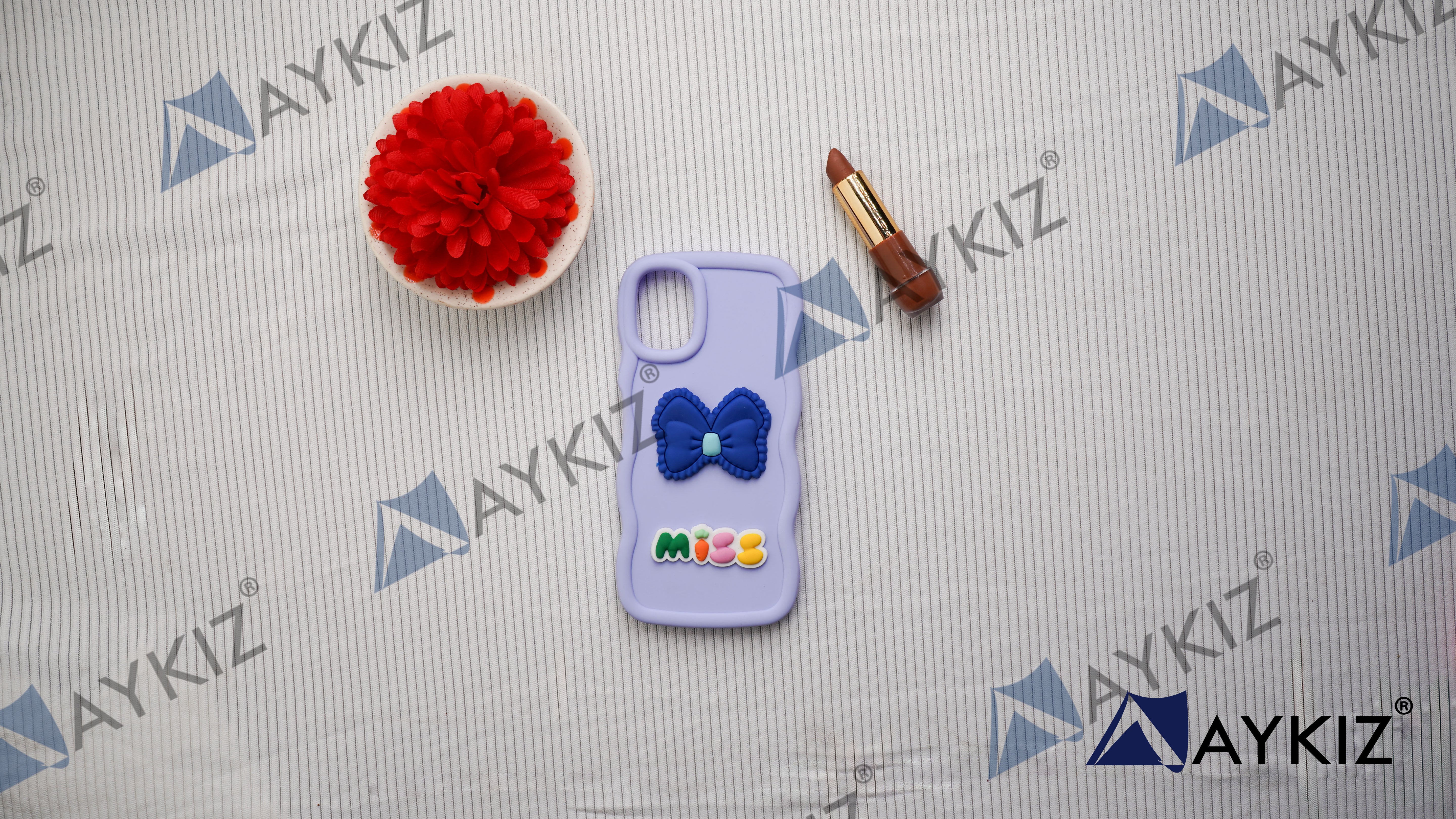 Bow Design Soft Silicone Curved Case Protective Back Cover for IPhone 16 Series