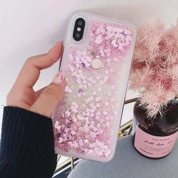 Star Glitter High Quality Phone Case Liquid Quicksand Glitter Sequin Protective Cover for Vivo