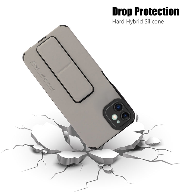 AYKIZ Designed Magnetic Stand & Holder,Vertical & Horizontal Hand Strap Multi Kickstand,Finger Strap Back Cover for IPhone 11 (6.1 Inch)