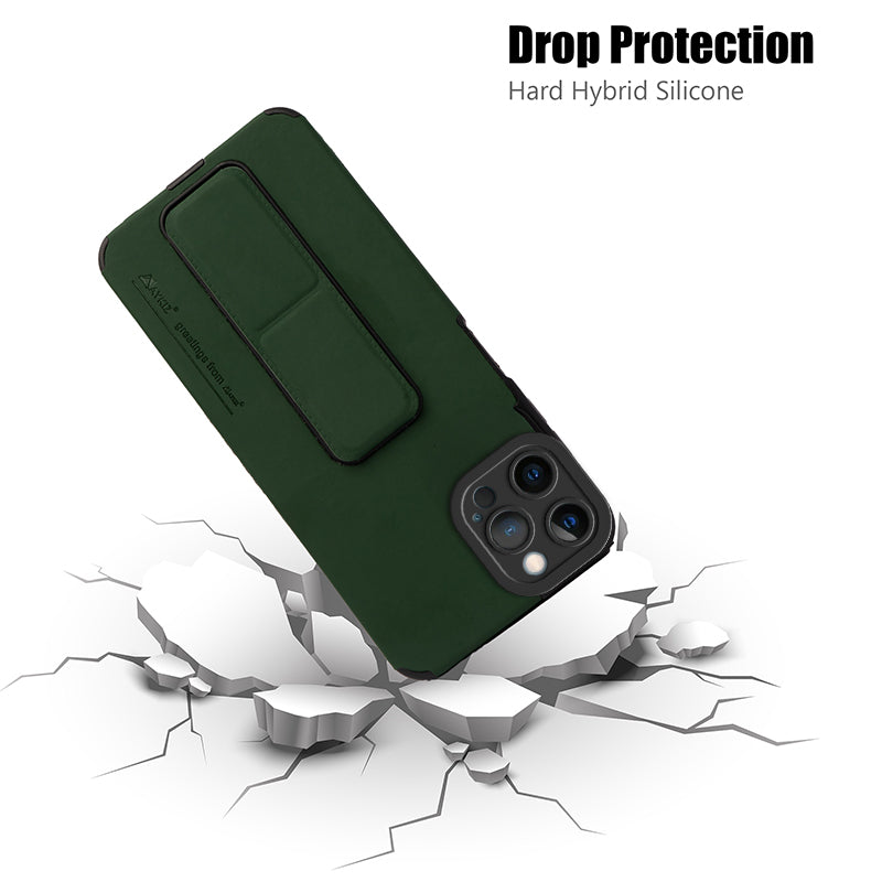 AYKIZ Designed Magnetic Stand & Holder,Vertical & Horizontal Hand Strap Multi Kickstand,Finger Strap Back Cover for IPhone 12 Pro Max (6.7 Inch)