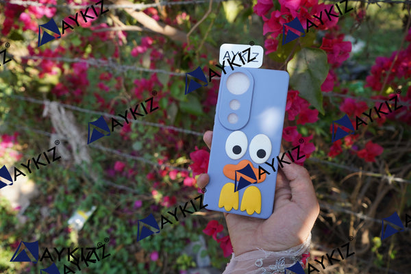 Eye Emotion Soft Back Case with Camera Protection with Inside Fabric Back Cover for Vivo