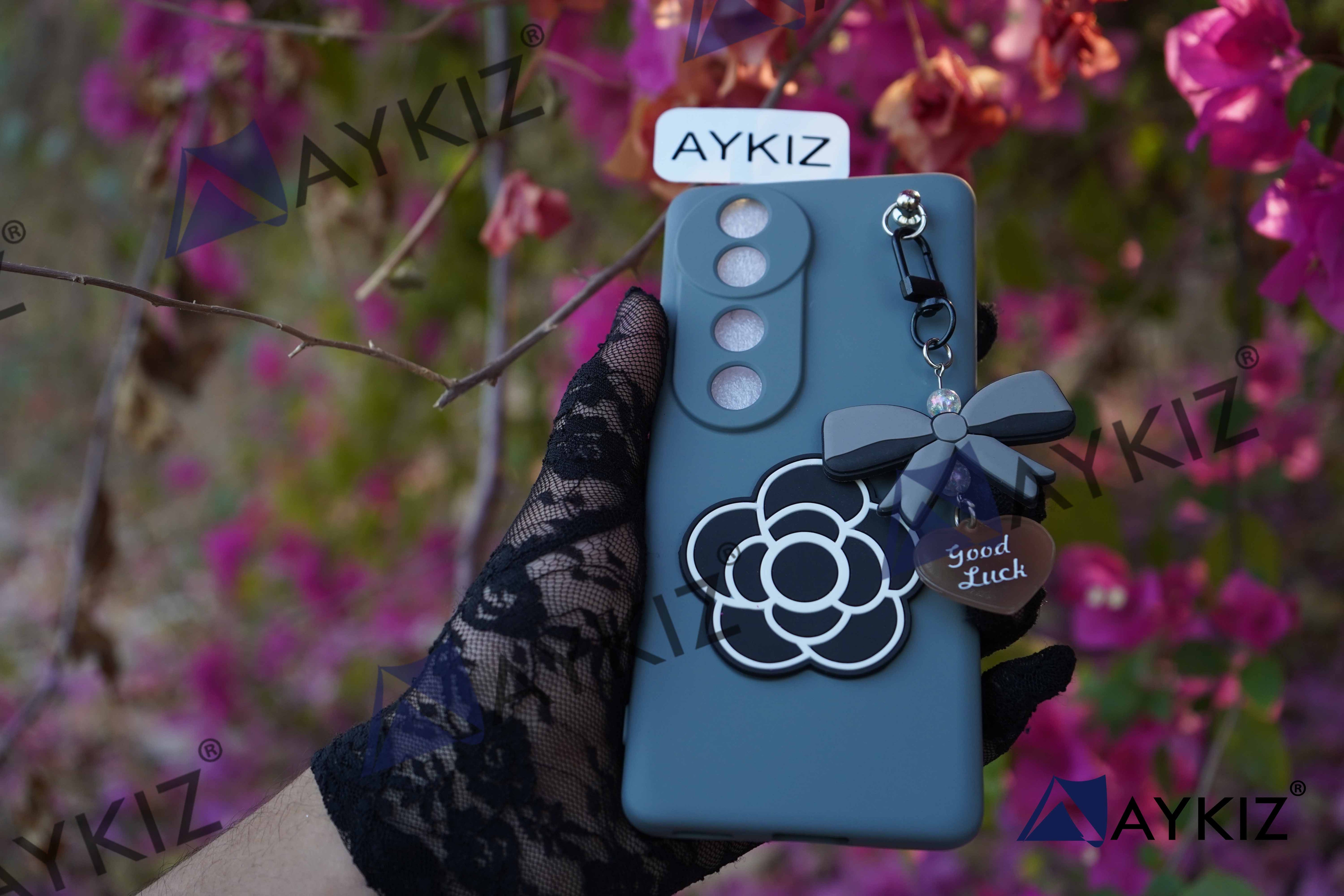 Good Luck Flower Design Full Protective Back Cover for Oppo