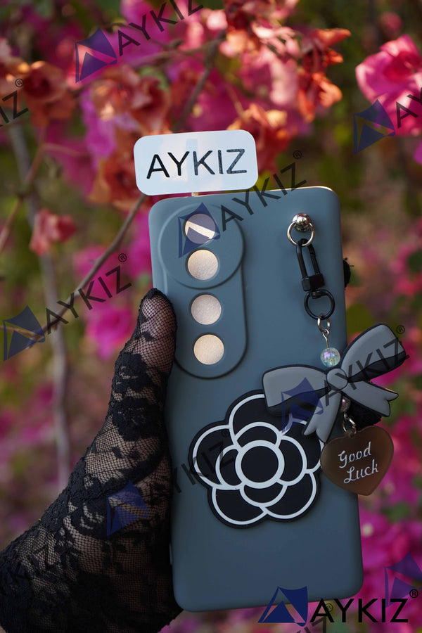 Good Luck Flower Design Full Protective Back Cover for Oppo