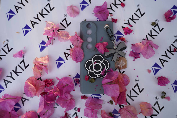 Good Luck Flower Design Full Protective Back Cover for Samsung