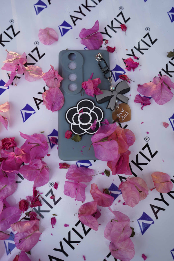 Good Luck Flower Design Full Protective Back Cover for Motorola