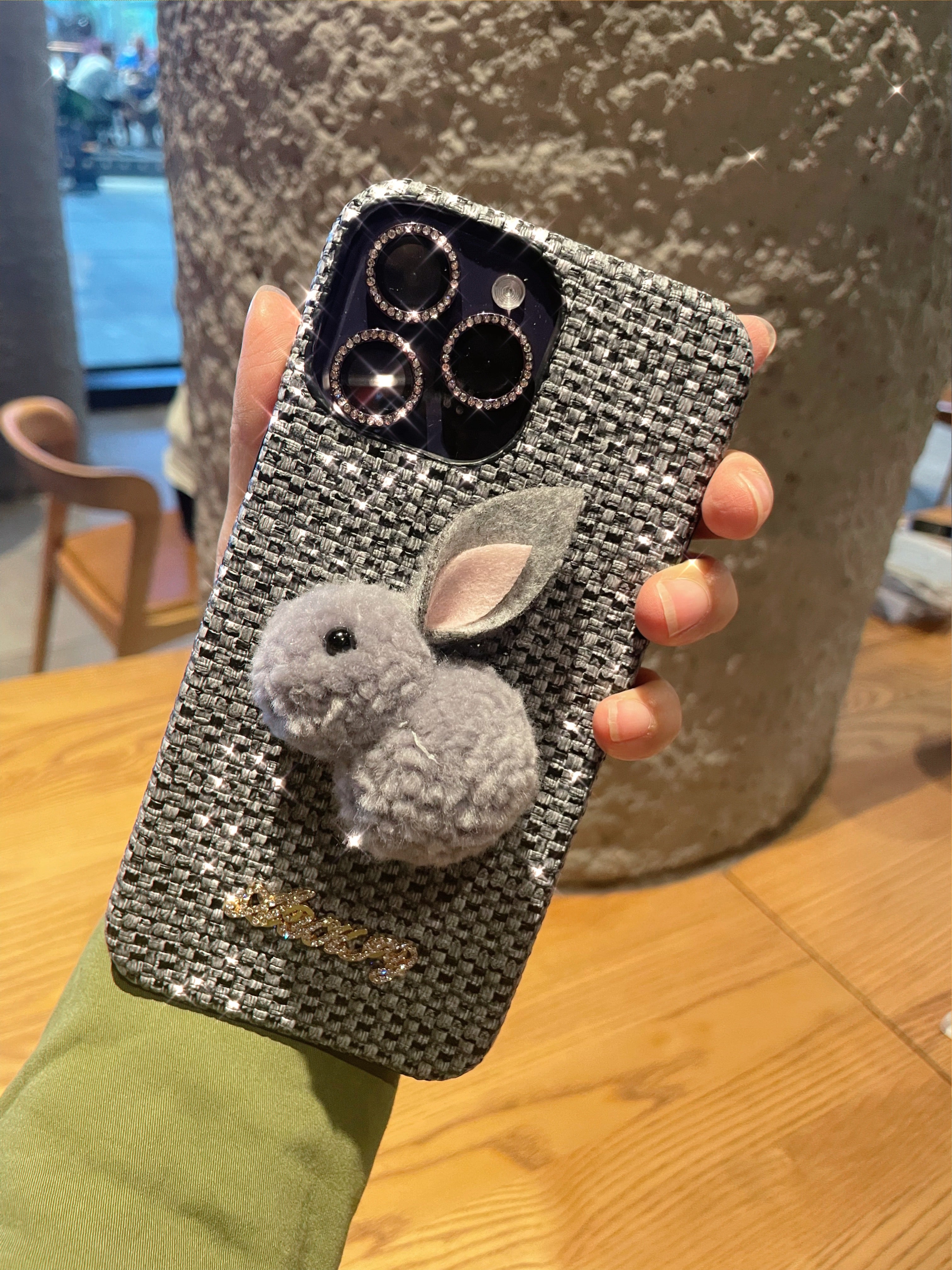 Aykiz Present Hard PC Rabbit Easy Grip,Durable Case Cover For Girls
