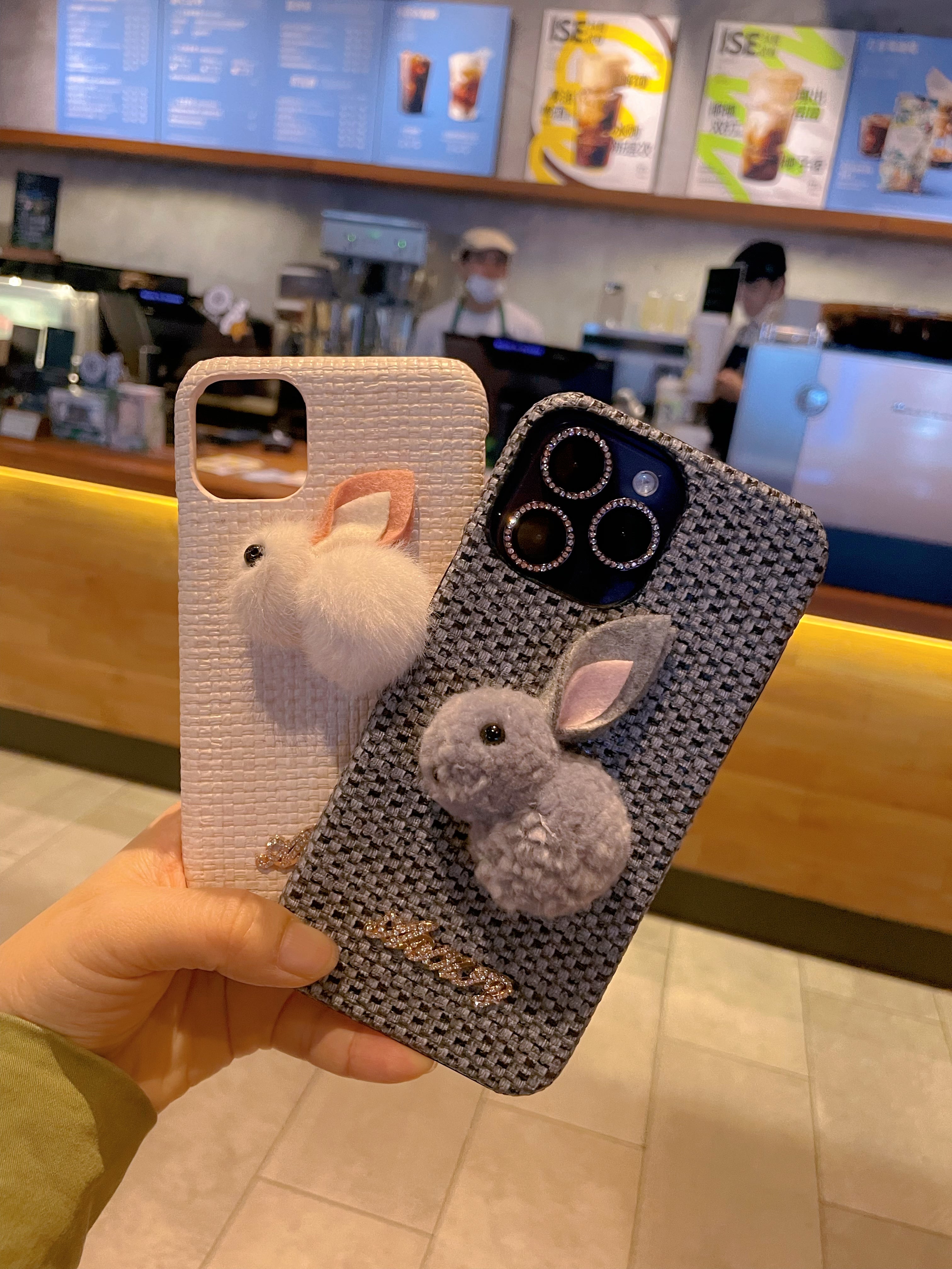 Aykiz Present Hard PC Rabbit Easy Grip,Durable Case Cover For Girls