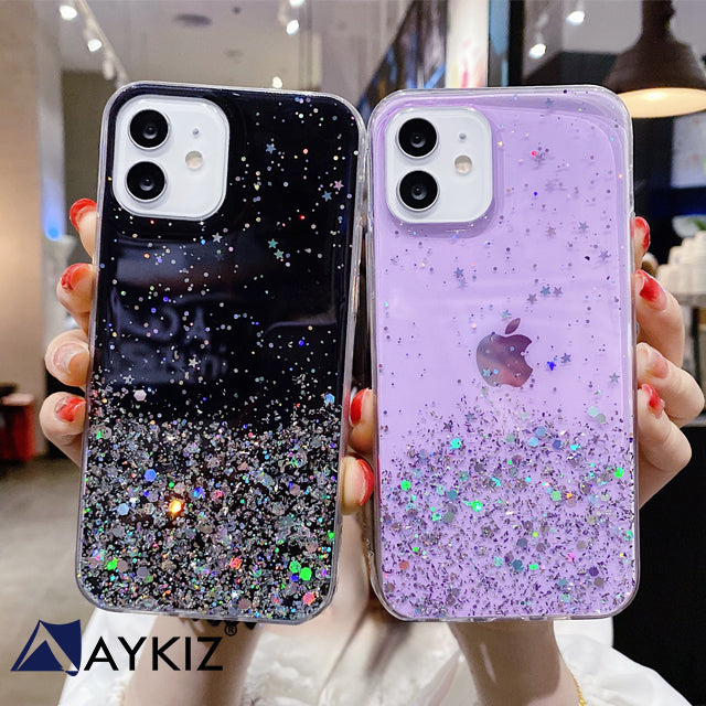 Soft Protective Glittery Sparkle Case for GIrls/Woman Profile Back Cover for Samsung