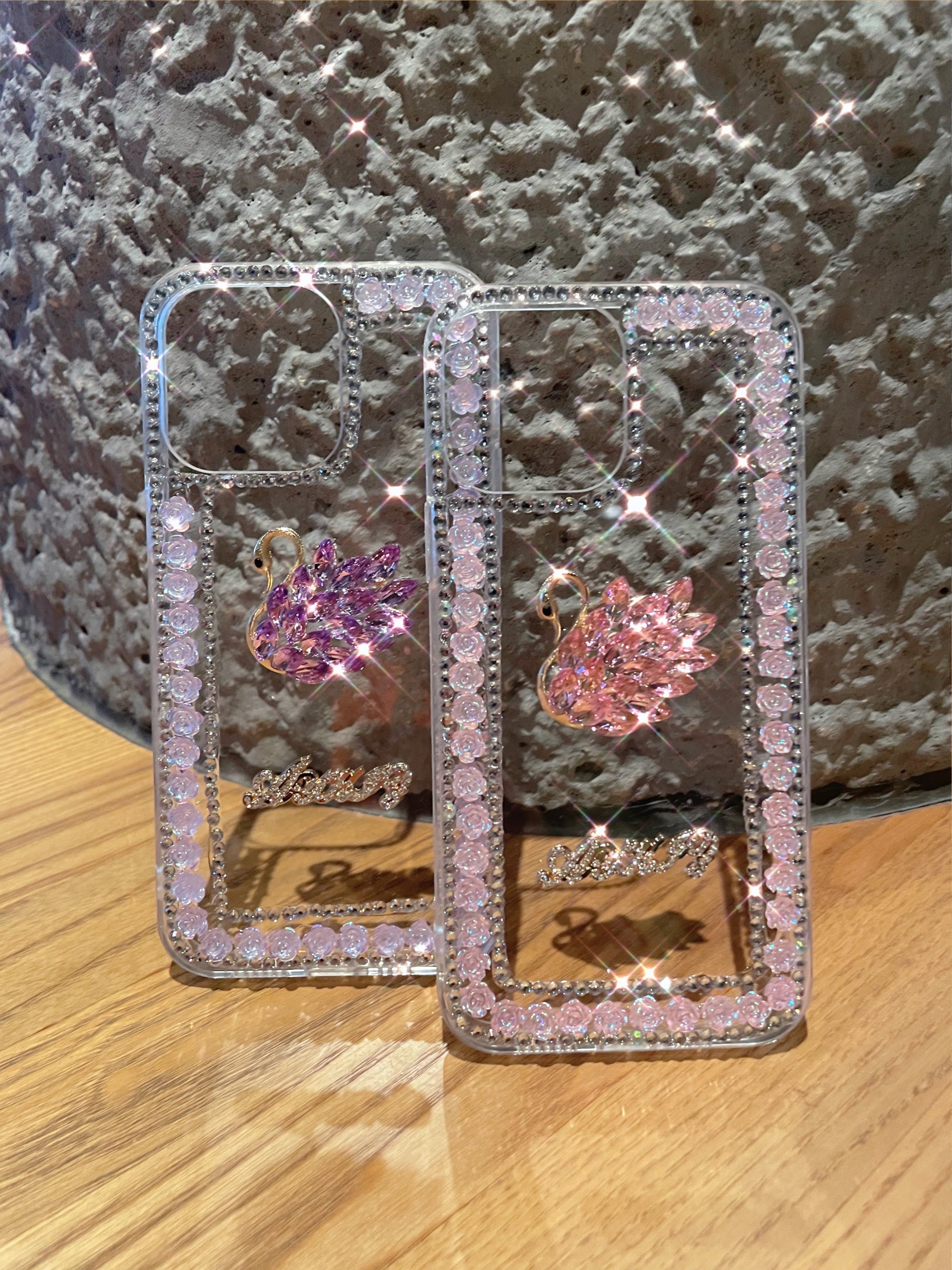 AYKIZ Designed Stylish Diamond Design Back Cover for Woman/Girls