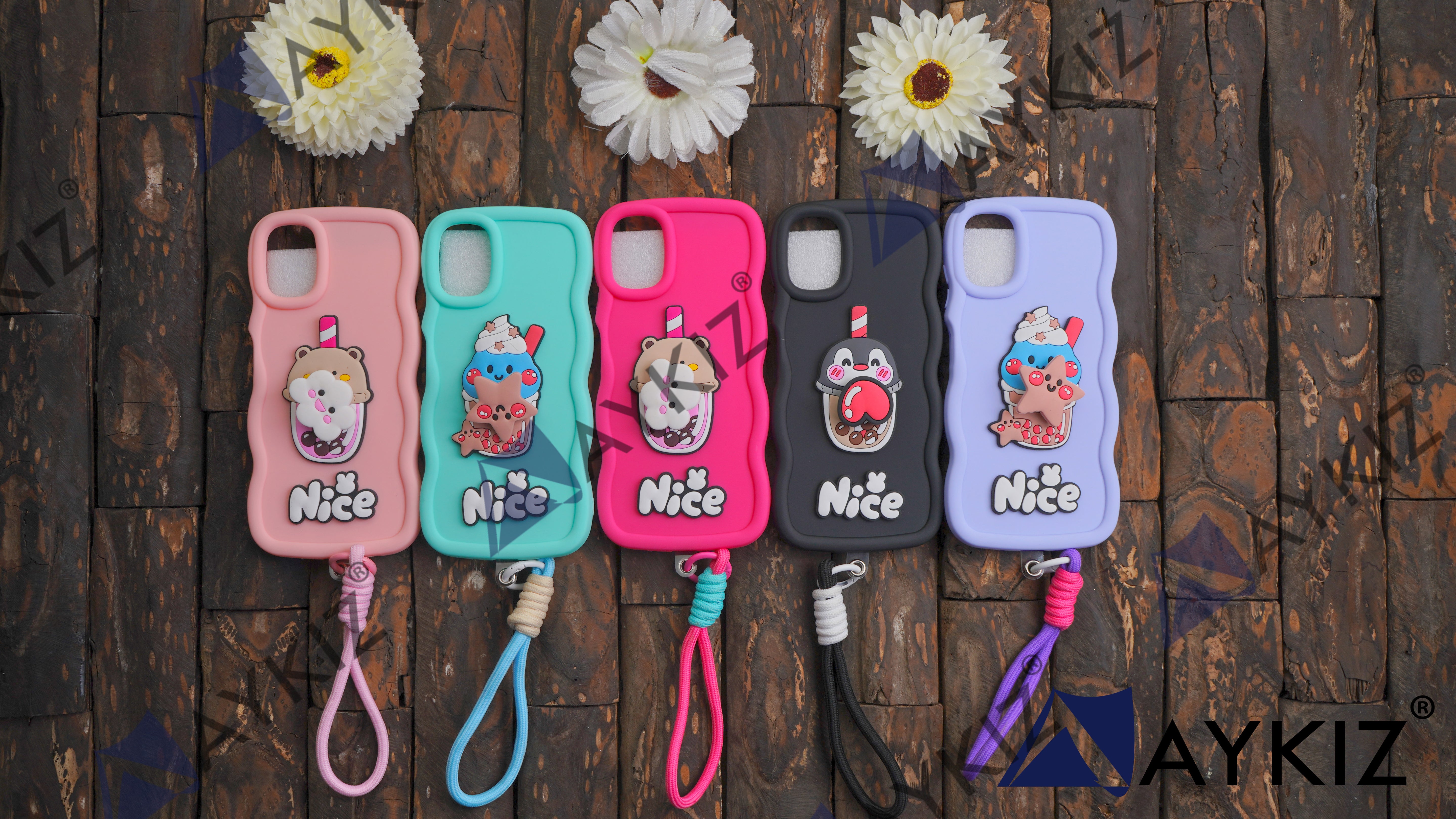 A Beautiful Spinning Sundae Icecream Design with Charm wrist Protective Back Cover for OnePlus