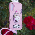 A Beautiful Spinning Sundae Icecream Design with Charm wrist Protective Back Cover for Samsung