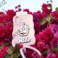 A Beautiful Spinning Sundae Icecream Design with Charm wrist Protective Back Cover for IPhone 16 Series