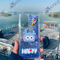 Glitter Character Phone Case Liquid Quicksand Sequin Protective Back Cover for Vivo