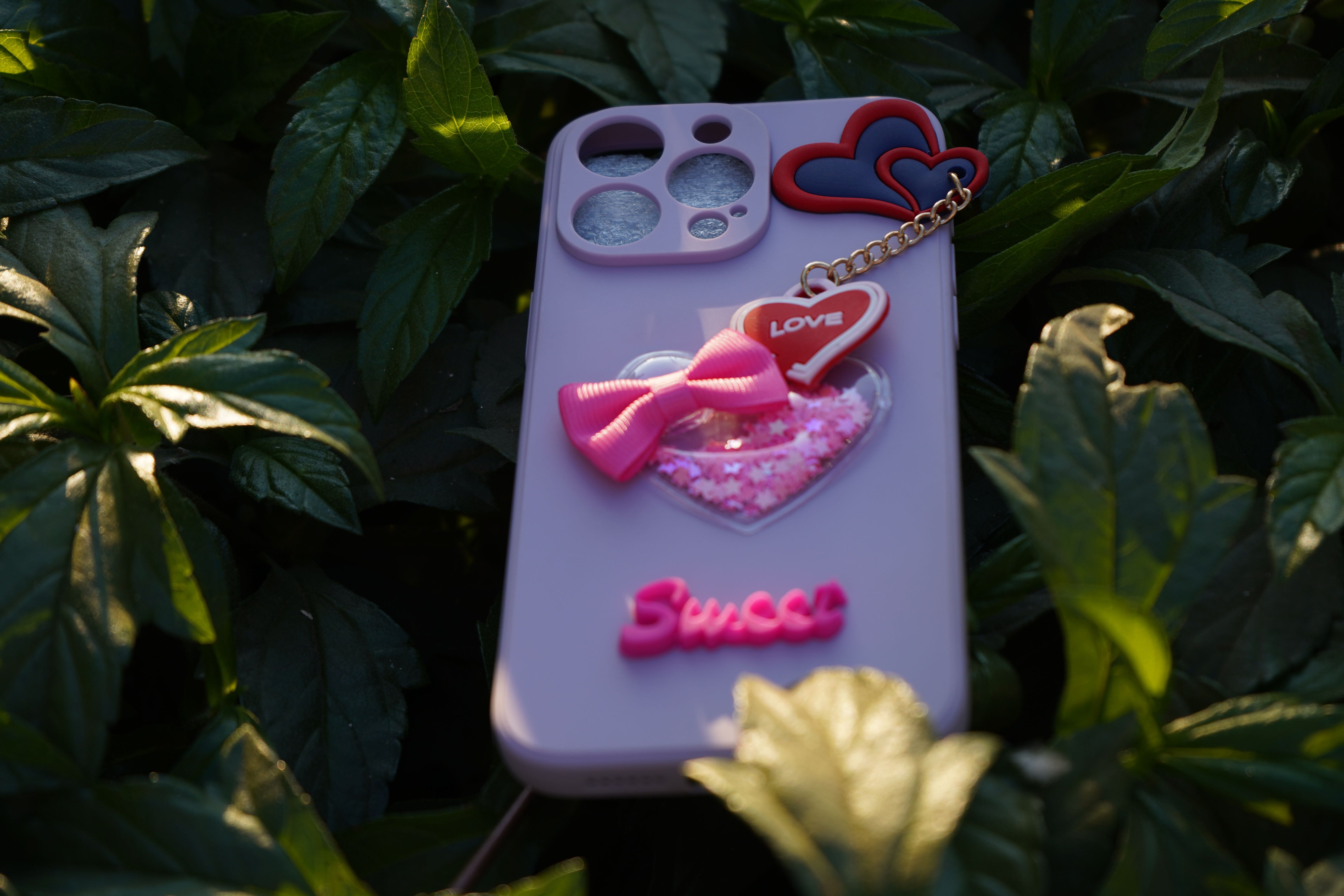 Soft Love Chain Back Case with Camera Protection with Inside Fabric Back Cover for Itel