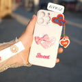 Soft Love Chain Back Case with Camera Protection with Inside Fabric Back Cover for Jio NXT