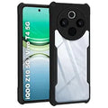 Vivo T4 5G/IQOO Z10 5G Back Case All four-sided drop protection Back Cover in Black Colour (Pack of 2)