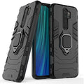 Aykiz Dual Layer Armor Defender Full Body Protective Back Case for Redmi Note 8 Pro Black