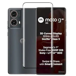 Moto G85 Ultimate Protection Specially Designed for Edge(Curved) Phone UV Glue Glass