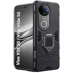 Aykiz Dual Layer Armor Defender Full Body Protective Back Case for Vivo V50/V50e 5G Black