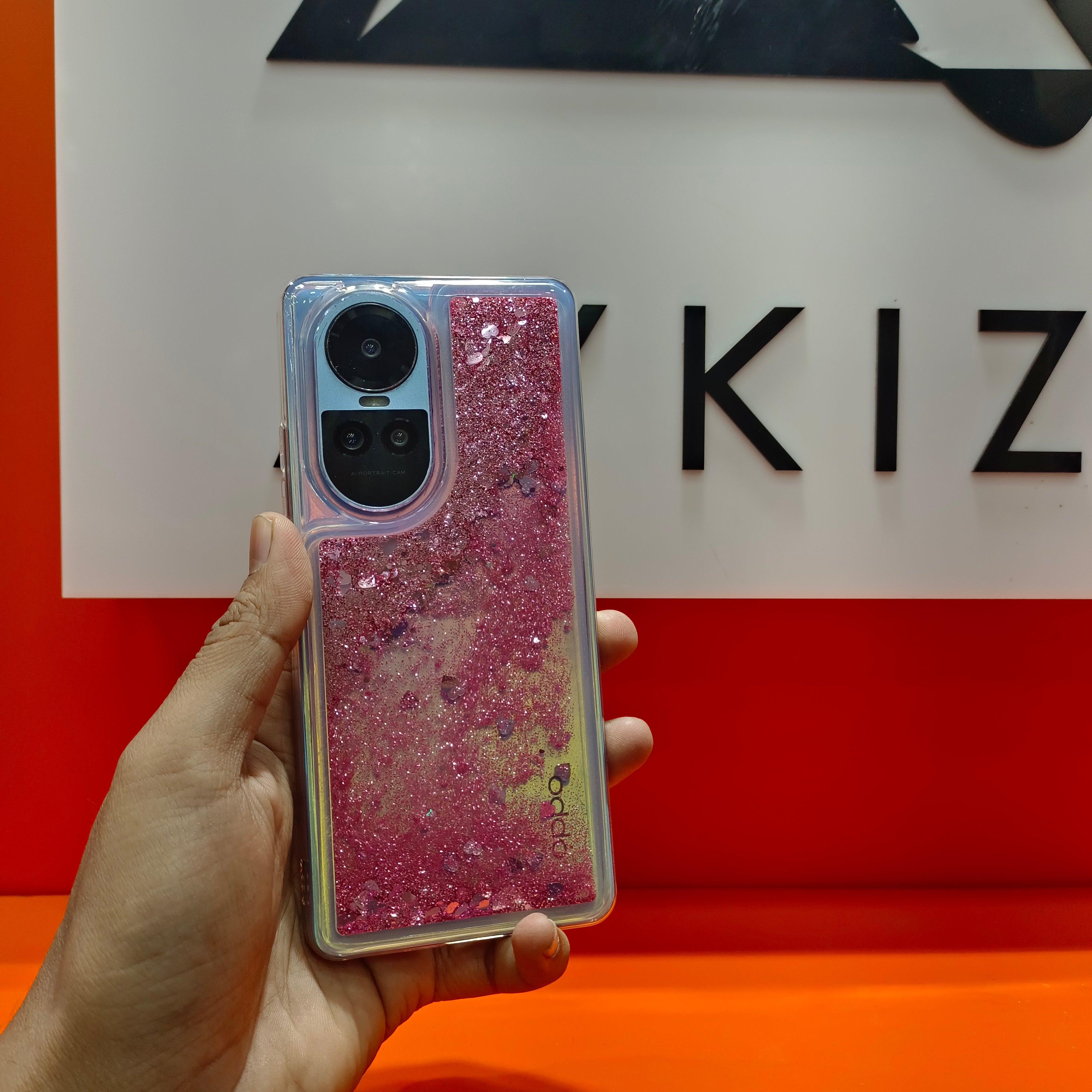 Star Glitter High Quality Phone Case Liquid Quicksand Glitter Sequin Protective Cover for Realme