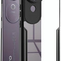 Vivo V40E 5G / iQOO Z9s 5G Back Case All four-sided drop protection Back Cover in Black Colour (Pack of 2)