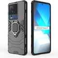 Aykiz Dual Layer Armor Defender Full Body Protective Back Case for iQOO Neo 7 5G / Neo 7 Pro 5G Black