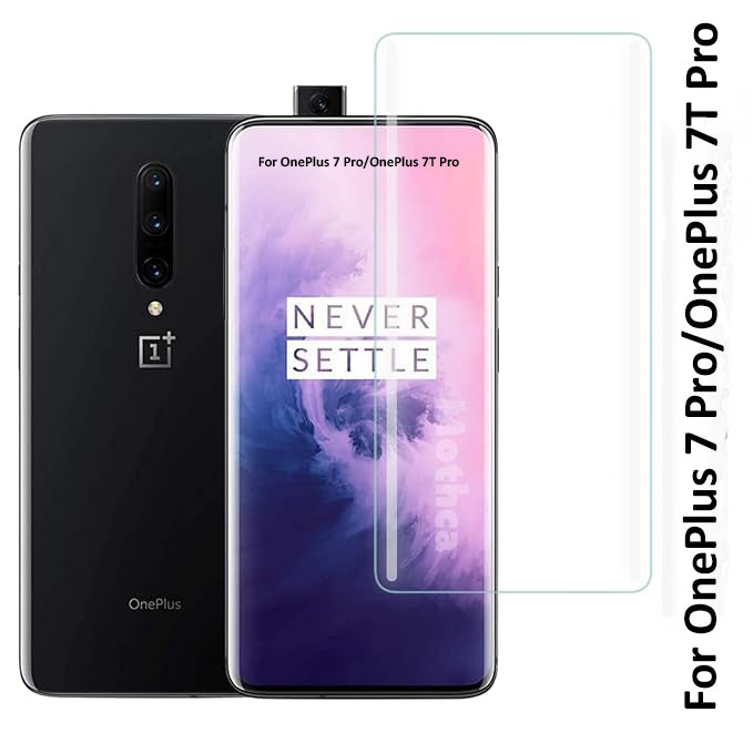 Oneplus 7 Pro/OnePlus 7T Pro Ultimate Protection Specially Designed for Edge(Curved) Phone UV Glue Glass For Oneplus