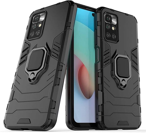 Aykiz Dual Layer Armor Defender Full Body Protective Back Case for Xiaomi 11i HyperCharge 5G Black