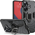 Aykiz Dual Layer Armor Defender Full Body Protective Back Case for Redmi 13/POCO M6 Plus 5G Black