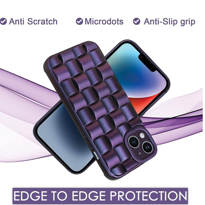 Stereoscopic Design Combined with Bright Color, Soft TPU Case Full Protection Shockproof Back Cover