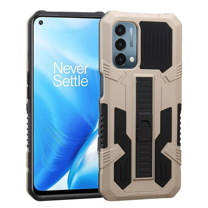 Shock-Absorption Dual Layer Hybrid Protective Easy Grip with Back Stand Case Cover