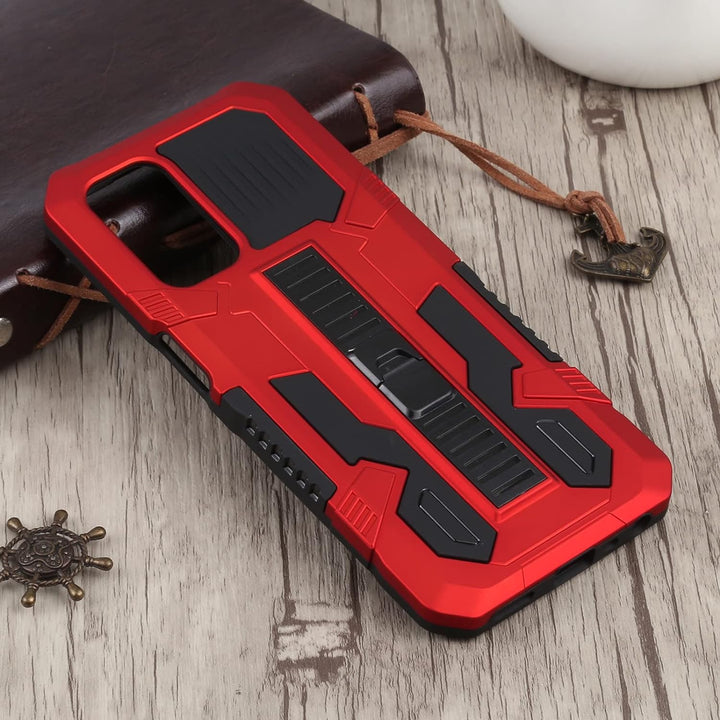 Shock-Absorption Dual Layer Hybrid Protective Easy Grip with Back Stand Case Cover for Vivo