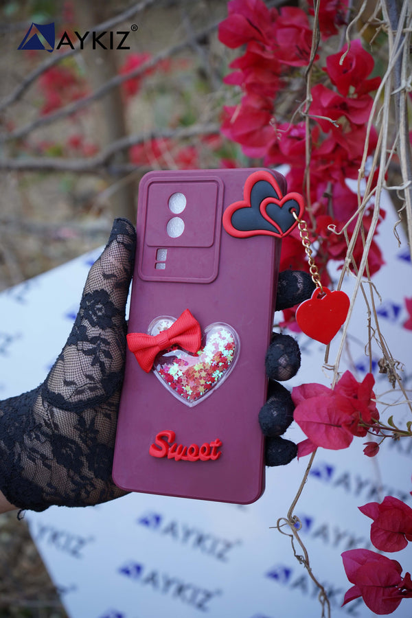 Soft Love Chain Back Case with Camera Protection with Inside Fabric Back Cover for Huawei/Honor