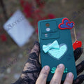 Soft Love Chain Back Case with Camera Protection with Inside Fabric Back Cover for Samsung