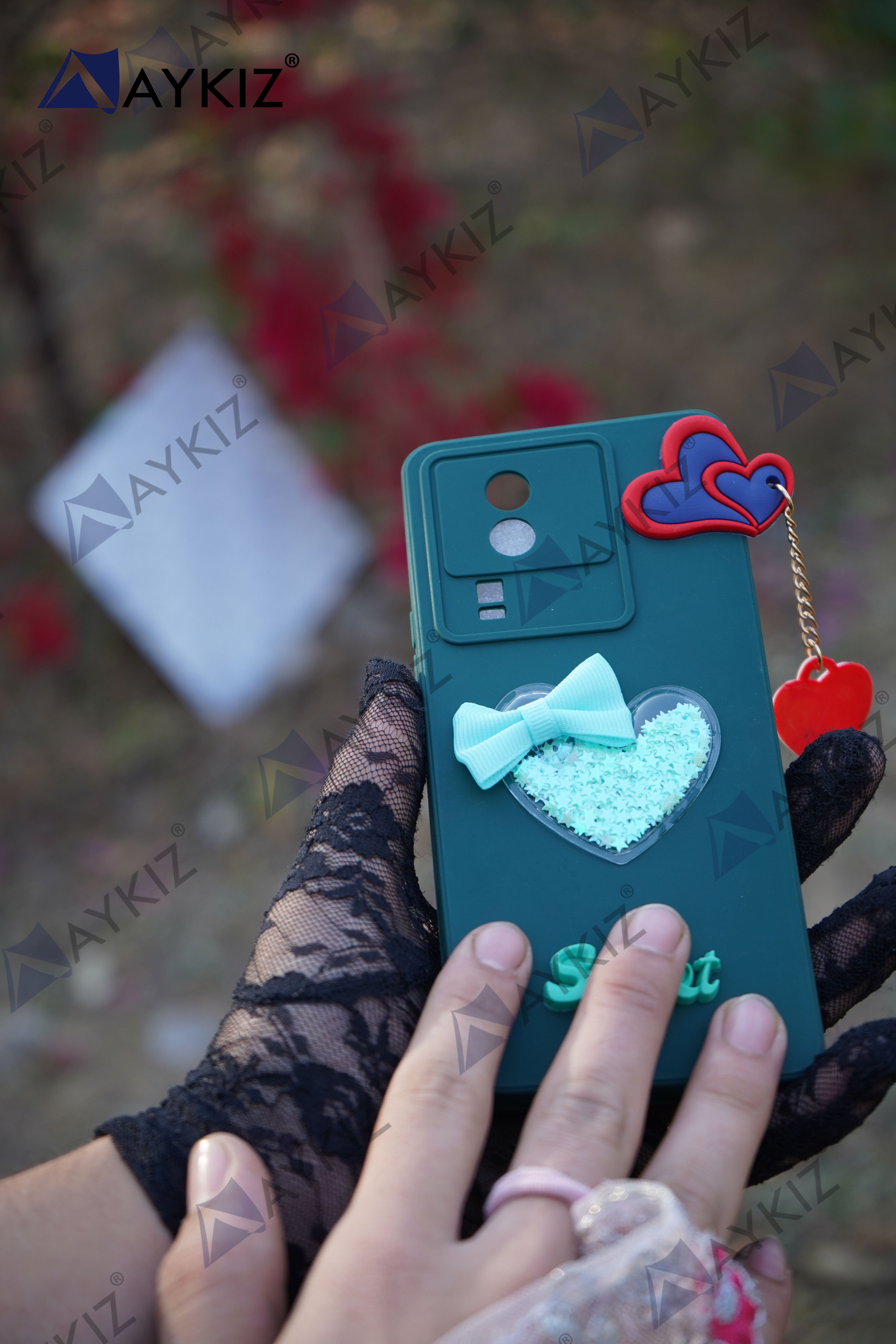 Soft Love Chain Back Case with Camera Protection with Inside Fabric Back Cover for Samsung