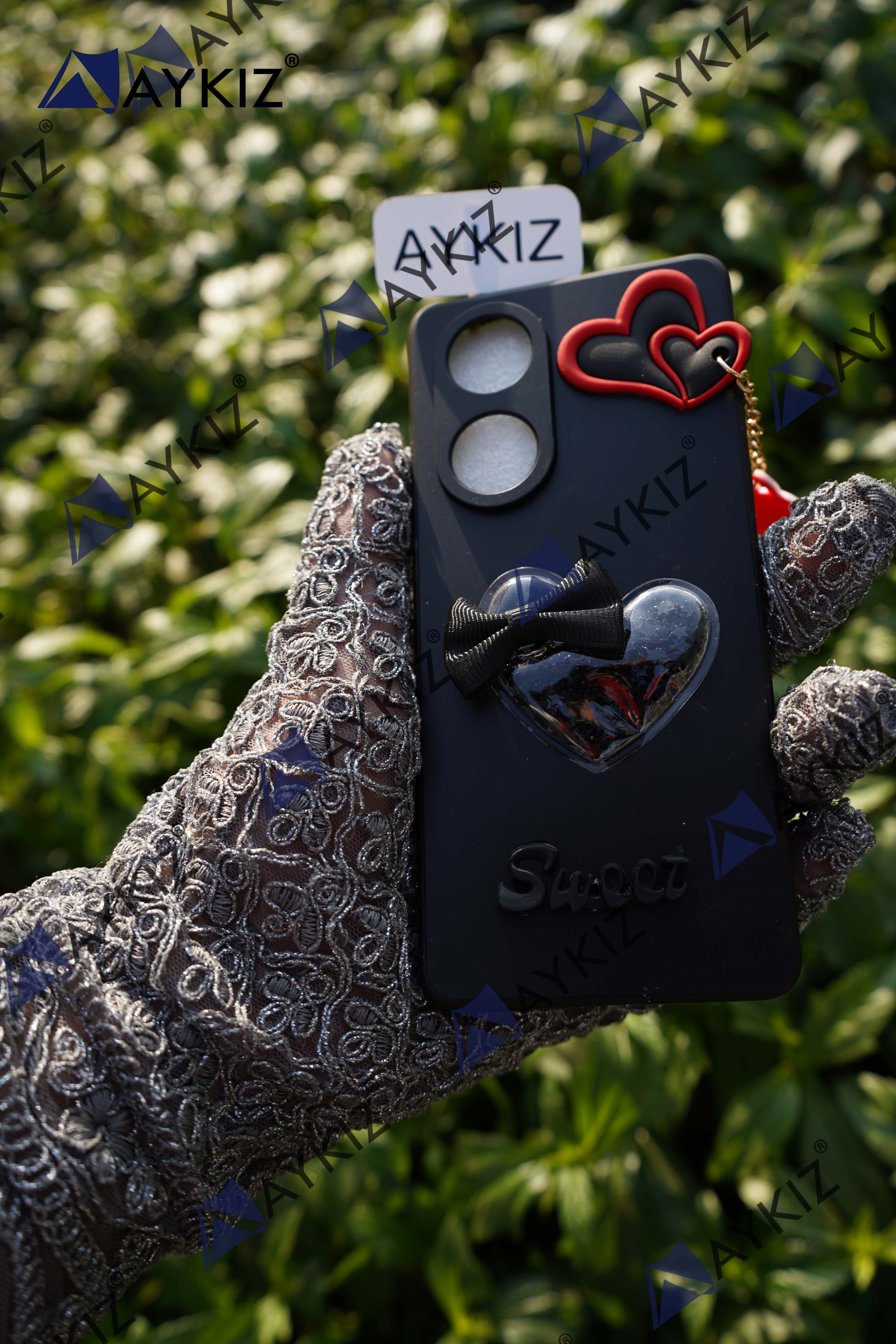 Soft Love Chain Back Case with Camera Protection with Inside Fabric Back Cover for Oppo