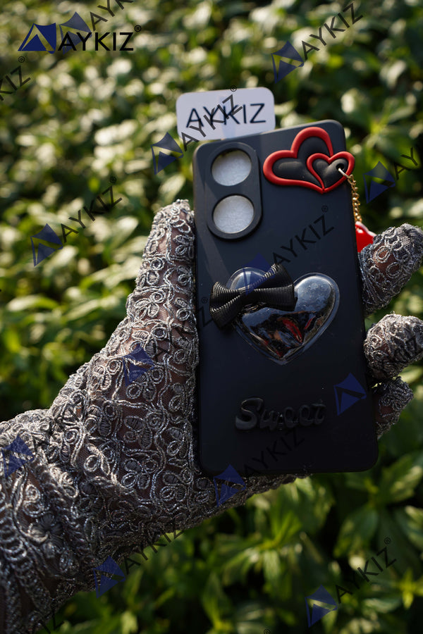 Soft Love Chain Back Case with Camera Protection with Inside Fabric Back Cover for Infinix