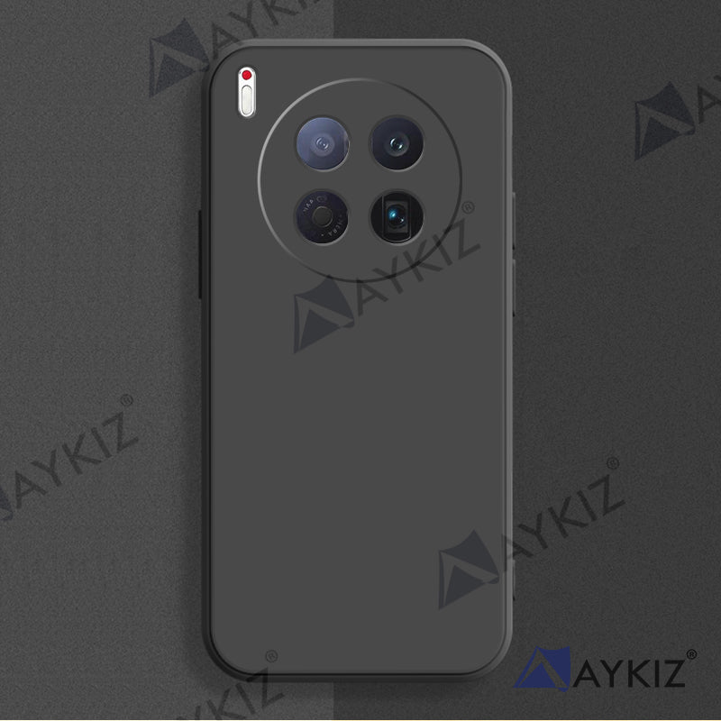 Aykiz Soft Matte Silicone Back Cover Inside Cloth with Camera Protection For Camon 40 Premier