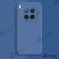 Aykiz Soft Matte Silicone Back Cover Inside Cloth with Camera Protection For Camon 40 Premier