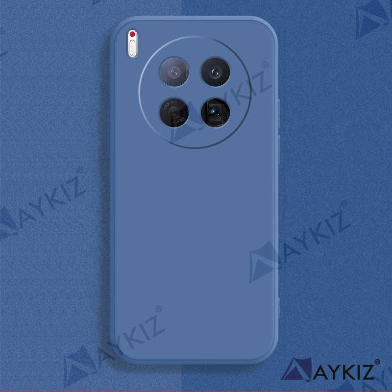 Aykiz Soft Matte Silicone Back Cover Inside Cloth with Camera Protection For Camon 40 Premier