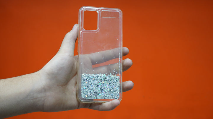 Star Glitter High Quality Phone Case Liquid Quicksand Glitter Sequin Protective Cover for Oppo