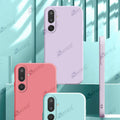 Aykiz Soft Matte Silicone Back Cover Inside Cloth with Camera Protection For Samsung Galaxy M16