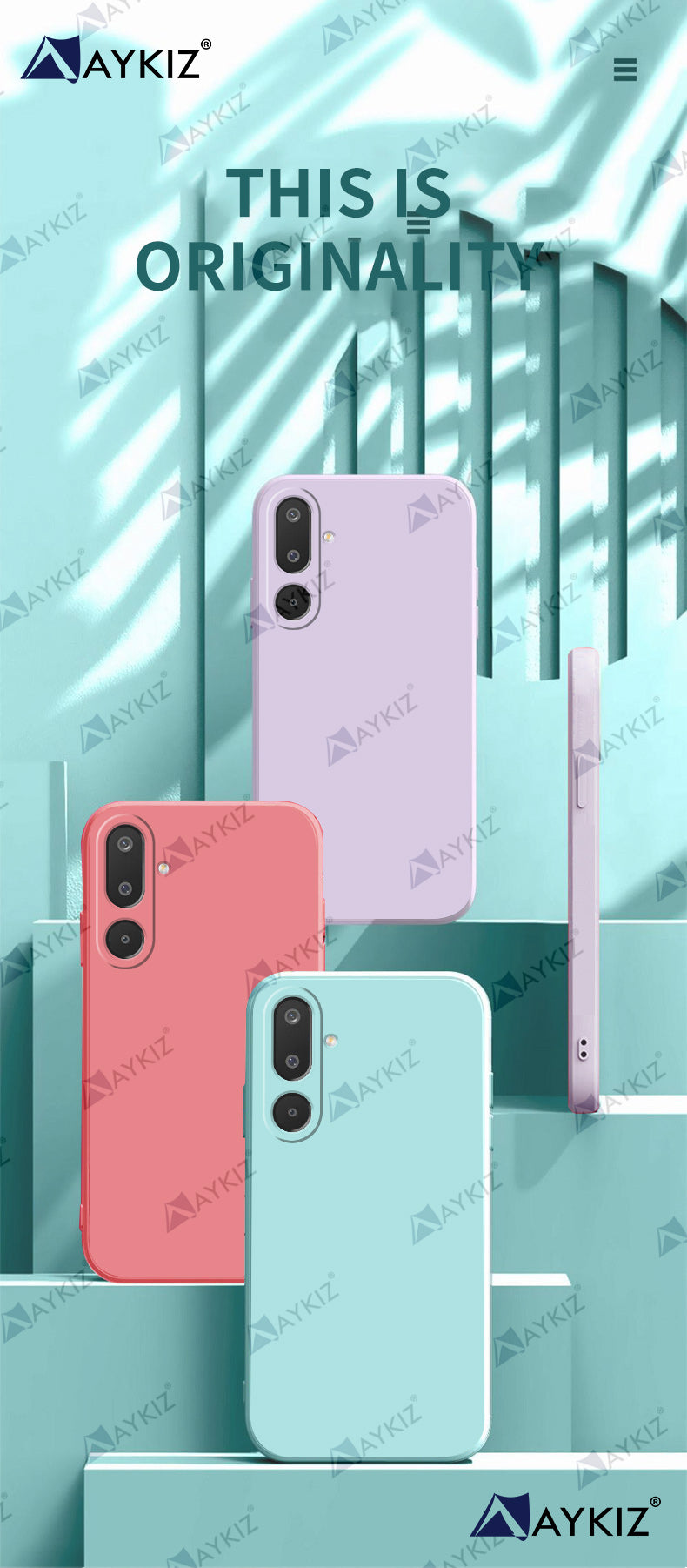 Aykiz Soft Matte Silicone Back Cover Inside Cloth with Camera Protection For Samsung Galaxy M16
