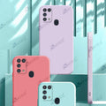 Aykiz Soft Matte Silicone Back Cover Inside Cloth with Camera Protection for Samsung Galaxy M31