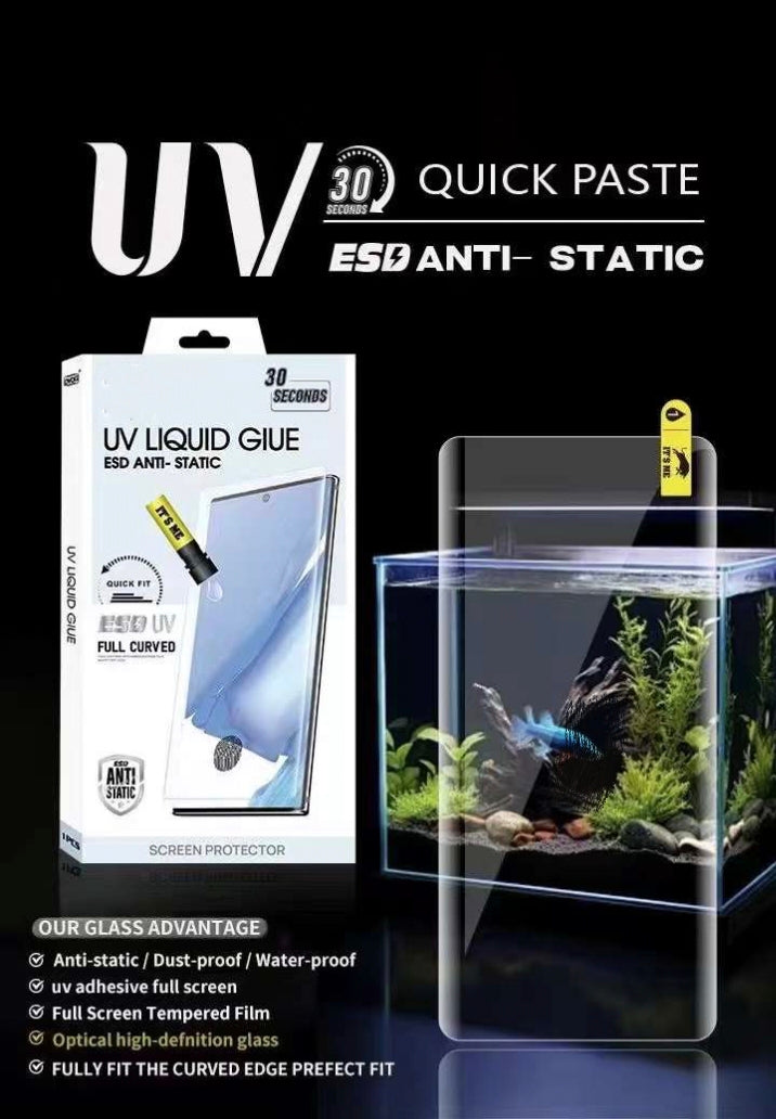 Ultimate Protection Specially Designed for Edge(Curved) Phone UV Glue Glass For Realme