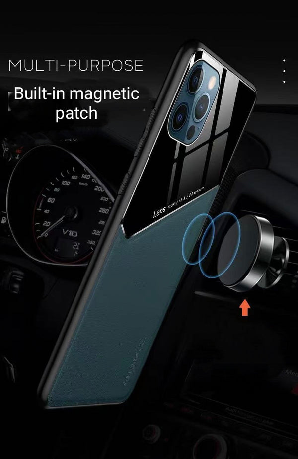 Premium Leather Texture Laminated Glass Back Case for Realme– Professional & Stylish Protection